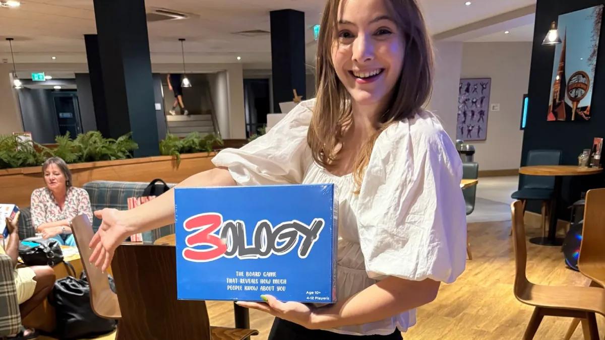 A 3ology box freshly delivered to a happy player